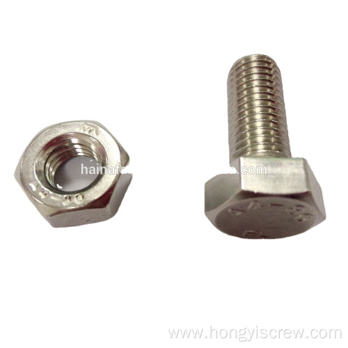 High Tensile Steel Hexagon Bolts With Hex Nut